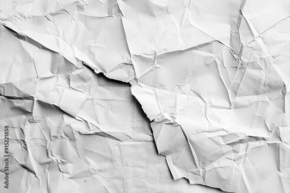 Poster a close-up shot of a white paper surface with no writing or markings