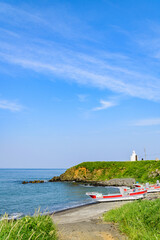 日本最東端　納沙布岬を望む
