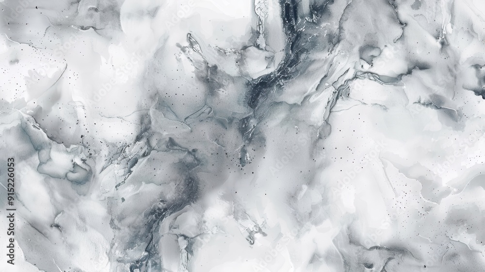 Poster This image features a close-up view of a smooth, gray marble surface with intricate swirling patterns. The gray marble has a textured, almost cloudy appearance, with hints of white and black throughou