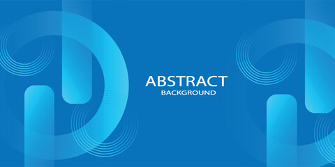 modern abstract blue background with dynamic rounded shapes and lines.