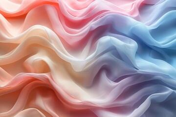 A smooth, fluid abstract background with soft pastel hues blending seamlessly