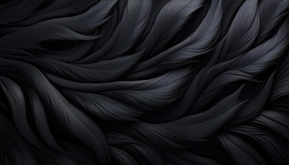 Fototapeta premium A close up of a black background with wavy hair