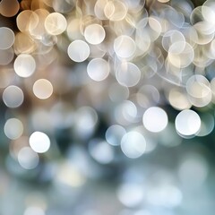 Shiny abstract bokeh lights background. Festive glittering sparkly background, concept for holiday,...