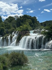 Waterfalls in National Park in Croatia.