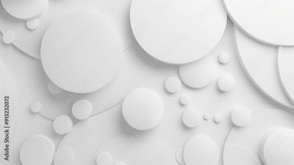 Aufkleber a group of small white circles arranged on a flat white background