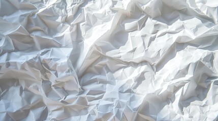 Obraz premium A close-up view of a crumpled and worn out piece of white paper