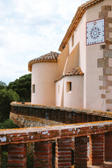 An ermita (chapel) by the sea in Sant Feliu de Guixols, Girona, Catalonia, Spain