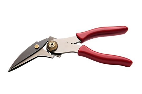 Artfully Designed Gardening Shears Resting on a Vibrant Wooden Surface Under Soft Morning Light on Transparent PNG Background.