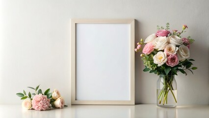 Blank mockup template with elegant font and ample white space for custom text, perfect for designing promotional materials, social media posts, or advertising flyers.