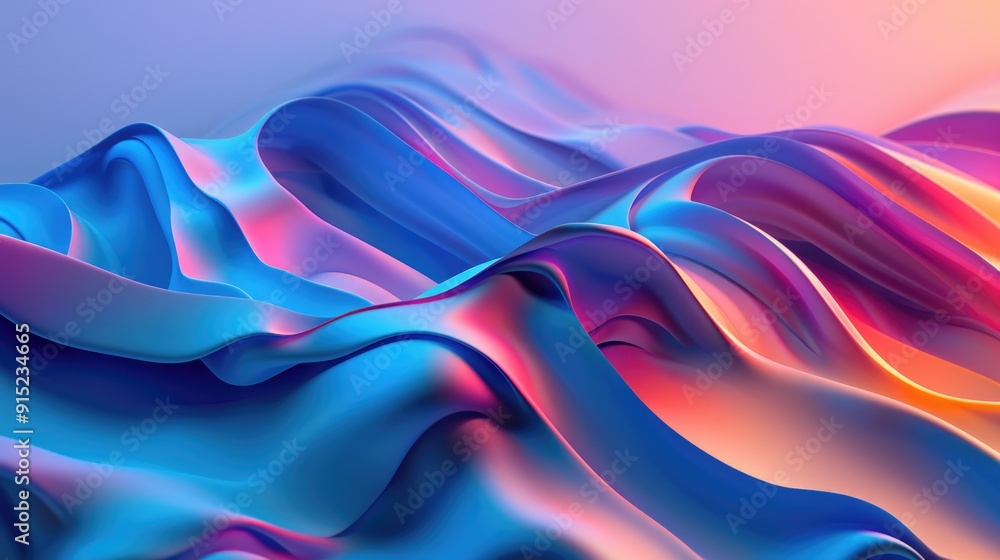 Poster a close-up shot of a vibrant abstract design
