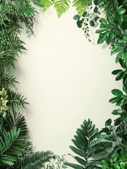 Fototapeta premium A creative frame made from living plants