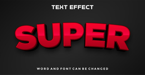 Super editable text effect