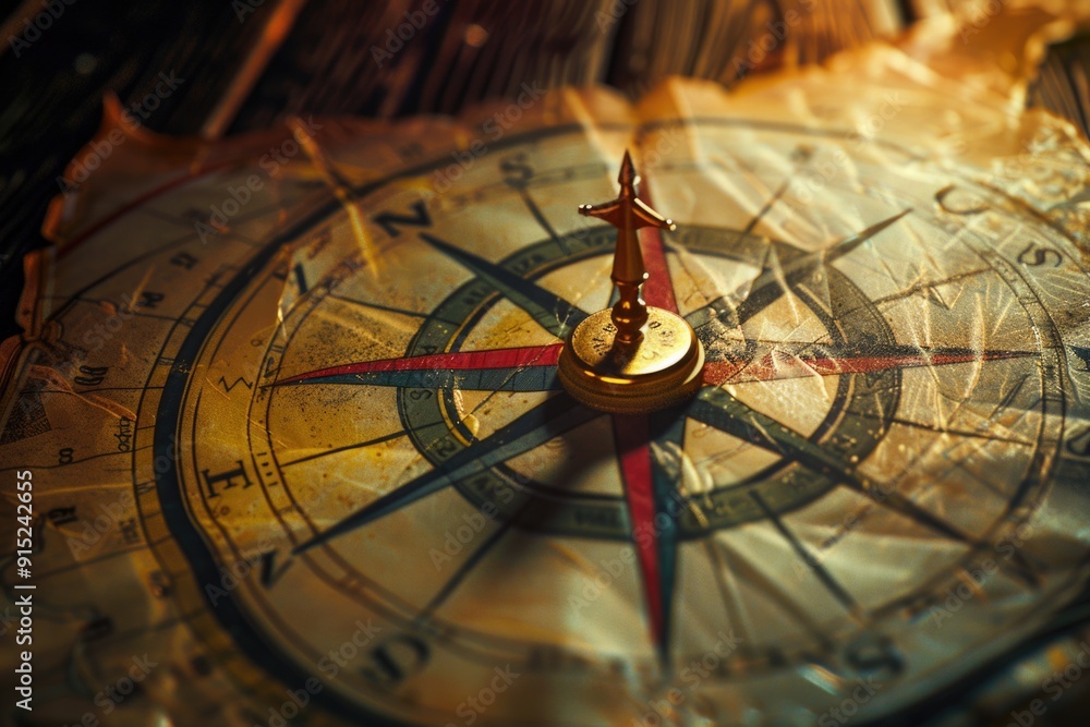 Aufkleber a close-up view of a clock face on a table