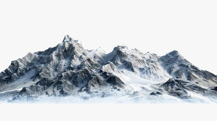 Snowy mountain range desktop wallpaper