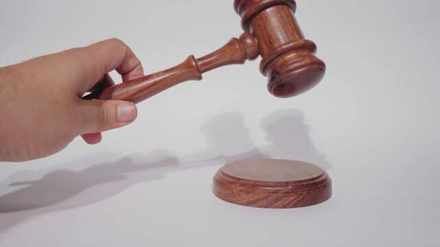 Judge Stricking Gavel