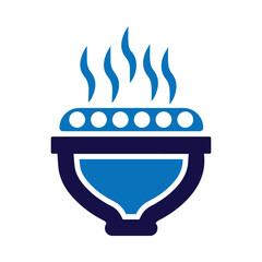bowl, food, plate, food, bowl hot plate with food icon
