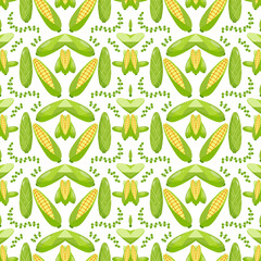 seamless pattern with leaves