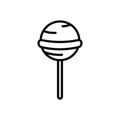 candy icon vector in line style