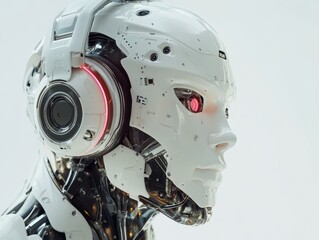 Fototapeta premium Robot with Headphones