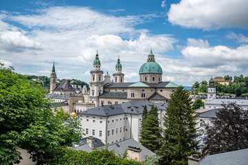 View of church in Salzburg, Austria