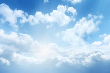 Fototapeta premium Bright blue sky with clouds