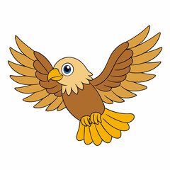 eagle flying  art vector