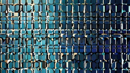 Fototapeta premium gradient pattern with geometry abstraction in blue green shades AI generated