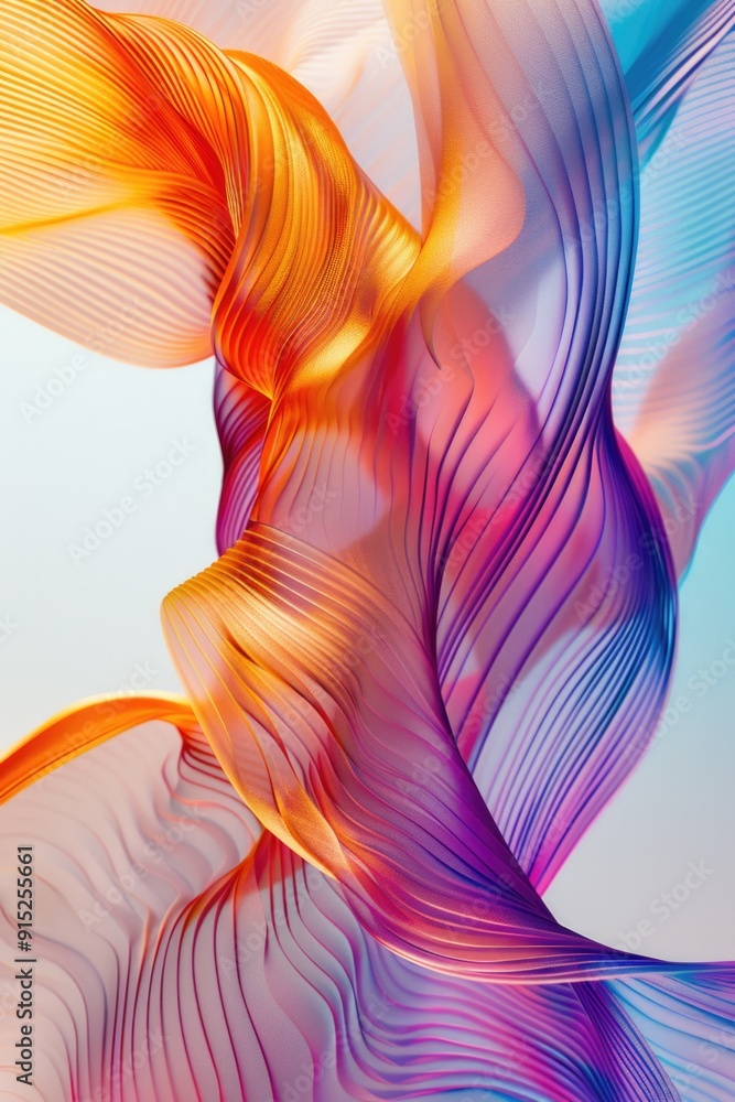 Poster a vibrant and expressive close-up view of an abstract painting, ideal for use in designs, presentati