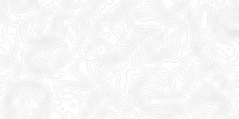 Vector black wave curve Topography grid map. white wave line geography landscape Topo contour map on white background. Geographic mountain relief diagram line pattern.
