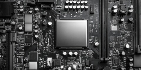 Fototapeta premium Computer Motherboard Close Up