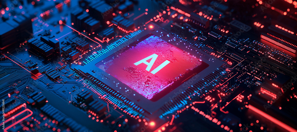 Poster chip with holographic text 