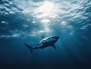 Fototapeta premium Shark underwater