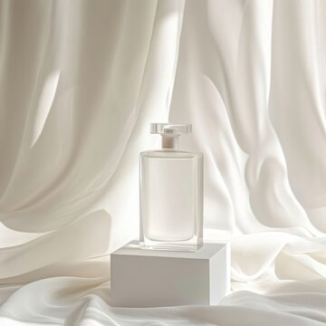 Perfume glasses bottle  cosmetics perfume white.