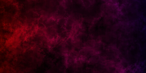 Rustic grunge textured dark red color old concrete wall surface for background. Abstract night sky space watercolor dark crimson red nebula universe background. Watercolor background Space, nebula.