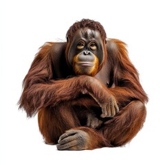 Portrait of a Curious Orangutan