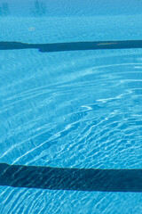Obraz premium swimming pool with blue water, close up of swimming pool. 