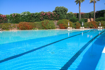 swimming pool in hotel