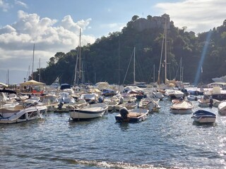 Obraz premium Feiras mediterranei de luxo em portofino Italia
