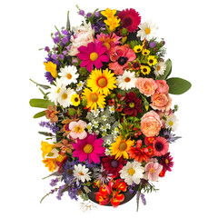 
Biedermeier Arrangement: Flowers are arranged in concentric circles or patterns, often using different colors, bouquet flower, photograph