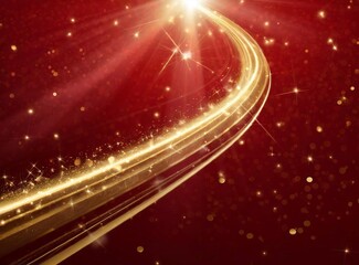 Fototapeta premium Red Christmas Magic Wallpaper
