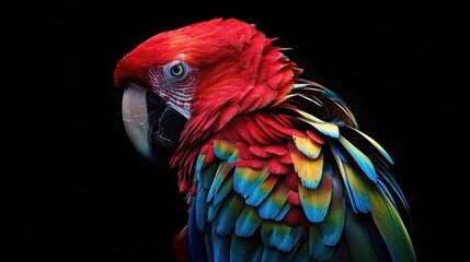 Obraz premium Scarlet Macaw Portrait
