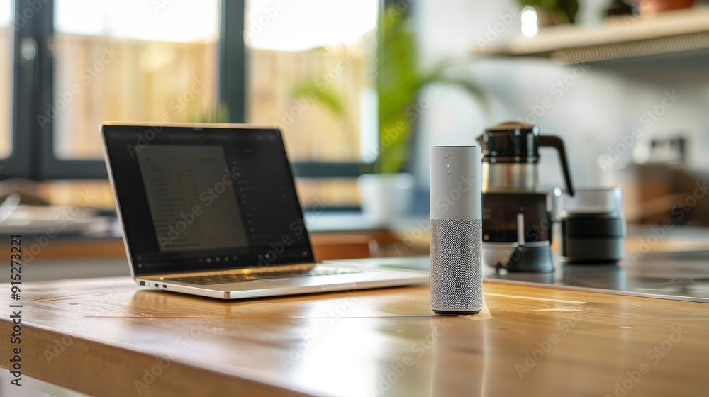 Poster envision a smartphone with an advanced voice assistant that can handle complex tasks, from booking t