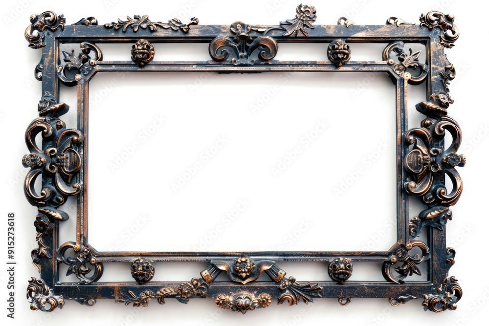 Poster a decorative picture frame with empty space inside