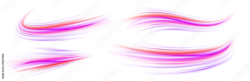 Poster electric technology in futuristic style neon color in png format on white transparent background for