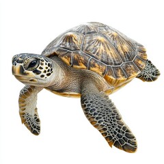 Obraz premium Green Sea Turtle Illustration