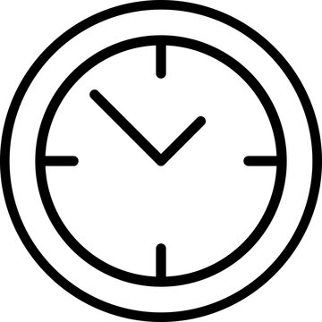 recommend clip art: Clock vector icon in outline style 