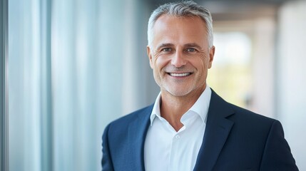 Fototapeta premium a man in a suit smiling