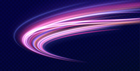 	
Lines in the shape of a comet against a dark background. Vortex streams of neon light. Big set of light neon lines in the form of swirl and spirals.	