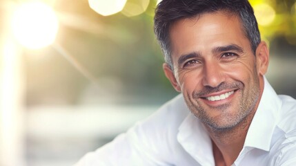 a man smiling with his arms crossed