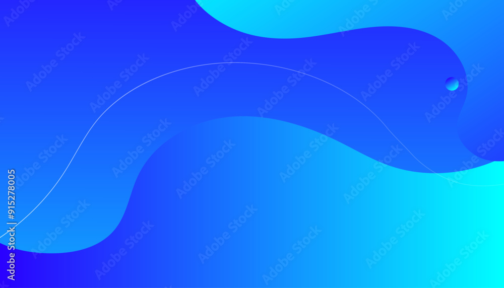 Wall mural blue gradient shapes background. eps10 vector